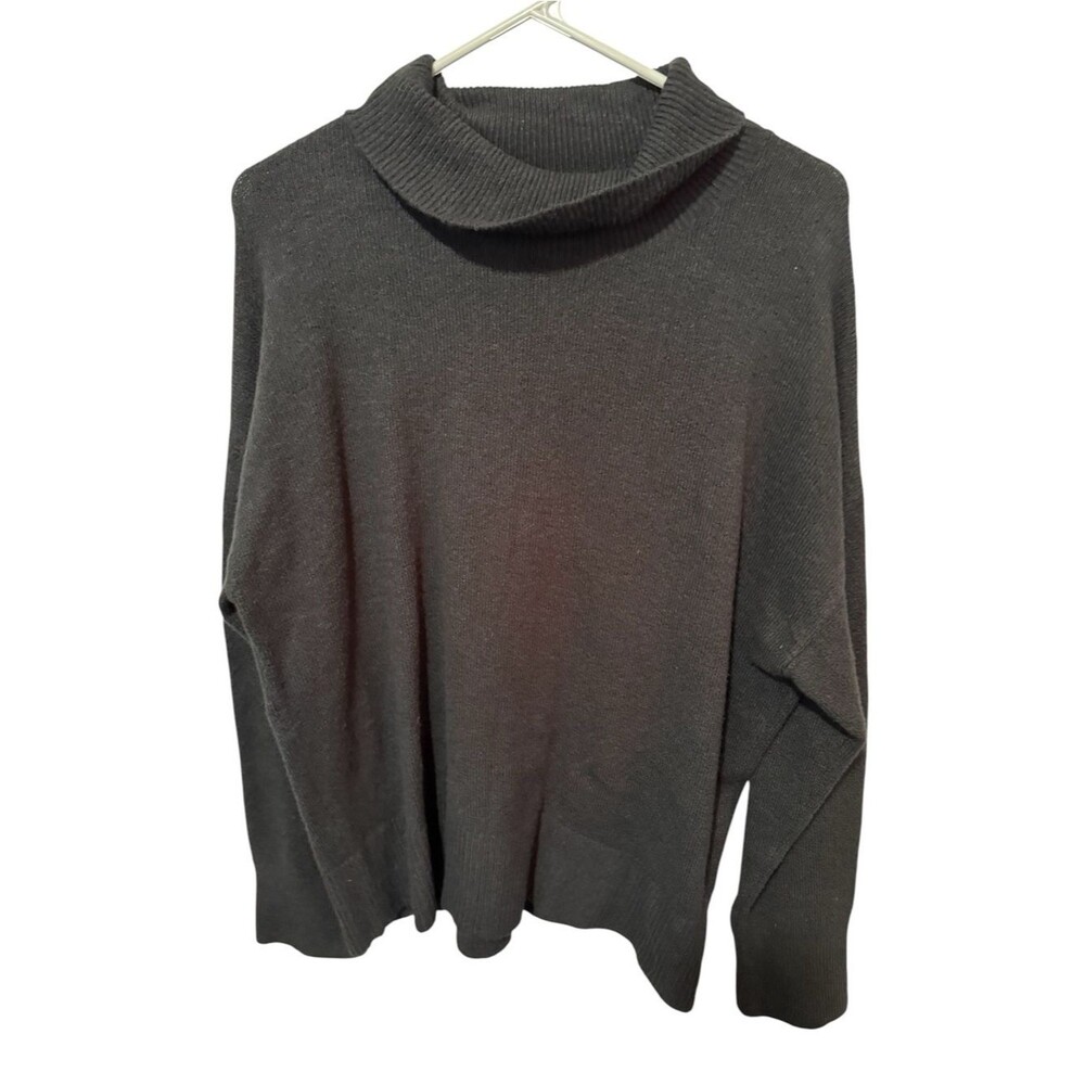 Treasure & Bond Black Mock Neck Turtleneck Sweater Size M
